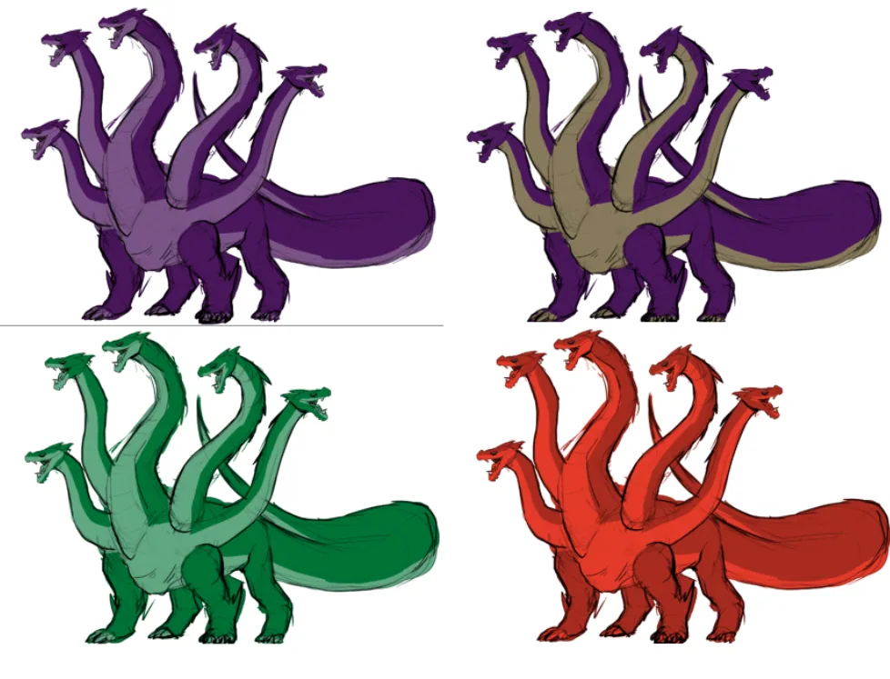 Dragon Colors Concepts