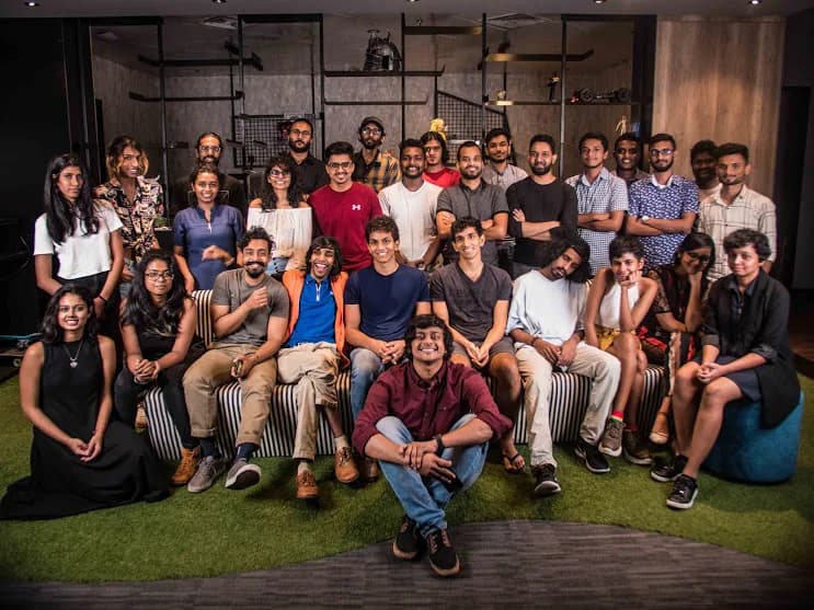 The Motion Miracles studio team together at the office
