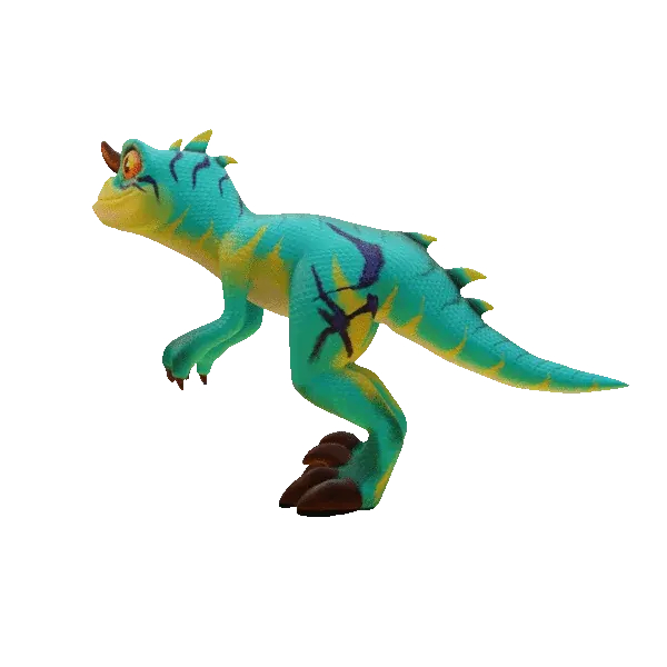 Raptor character rig preview