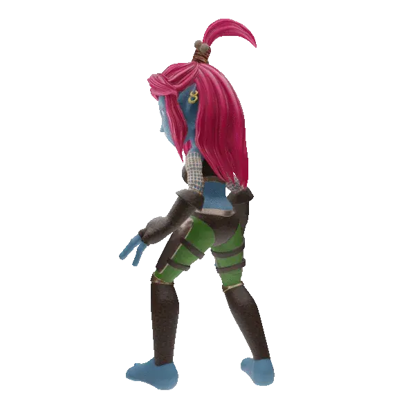 Silverhead character rig preview