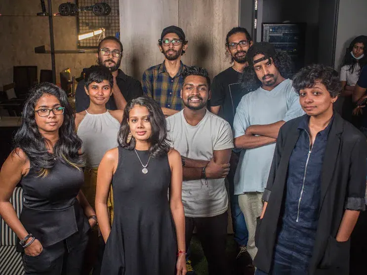 A group portrait of the Motion Miracles team